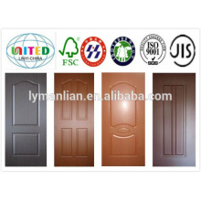 good quality white primer hdf door skin/Wood Veneer Door Skin/ Melamine Door Skin